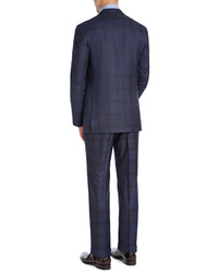 Isaia Plaid Super 140s Wool Two Piece Suit