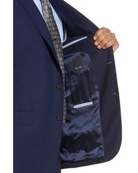 David Donahue Ryan Classic Fit Plaid Wool Suit