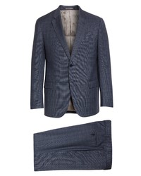 Emporio Armani Textured Plaid Wool Suit