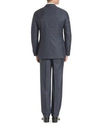 Brioni Wool Silk Blend Plaid Suit