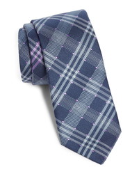 title of work Dotted Plaid Silk Wool Tie