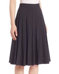 Marc Jacobs Cotton Blend Pleated Skirt