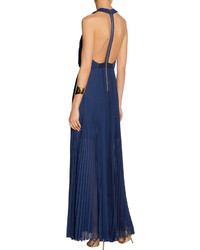Alice + Olivia Pleated Georgette Gown