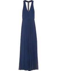 Alice + Olivia Pleated Georgette Gown