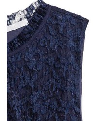 H&M Pleated Lace Top