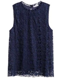 H&M Pleated Lace Top