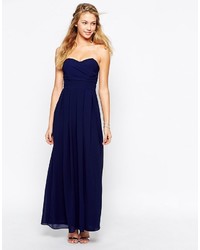 TFNC Maxi Dress With Pleated Bust And Full Lining