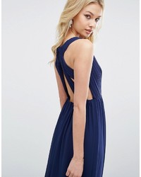 TFNC Wedding Pleated Maxi Dress With Back Detail