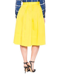ELOQUII Plus Size Studio Midi Skirt