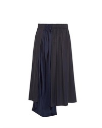 Acne Studios Kaba Draped Silk Insert Midi Skirt