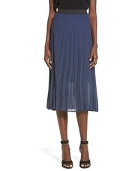 WAYF Pleated Midi Skirt