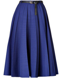 Vionnet Pleated Skirt With Leather Belt