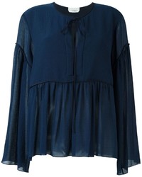 Chloé Pleated Tiered Blouse