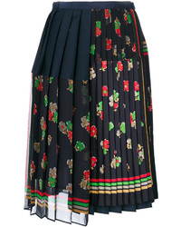 Sacai Pleated Floral Wrap Skirt