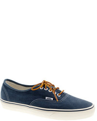 Vans For Jcrew Washed Canvas Authentic Sneakers