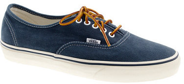 vans for j crew washed canvas