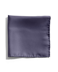 Nordstrom Silk Twill Pocket Square Navy One Size
