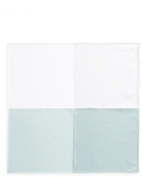 Lanvin Silk Pocket Square Grey