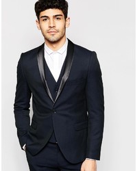 Selected Homme Stretch Skinny Luxe Polka Dot Tuxedo Jacket