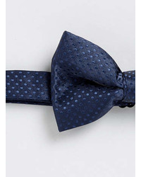 Topman Blue Dot Print Bow Tie
