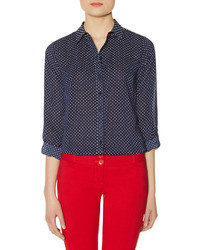 The Limited Contrast Button Polka Dot Shirt