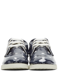 Comme des Garcons Girl Navy And White Pvc Polka Dot Sneakers