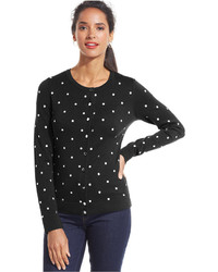 Charter Club Embroidered Polka Dot Cardigan Only At Macys