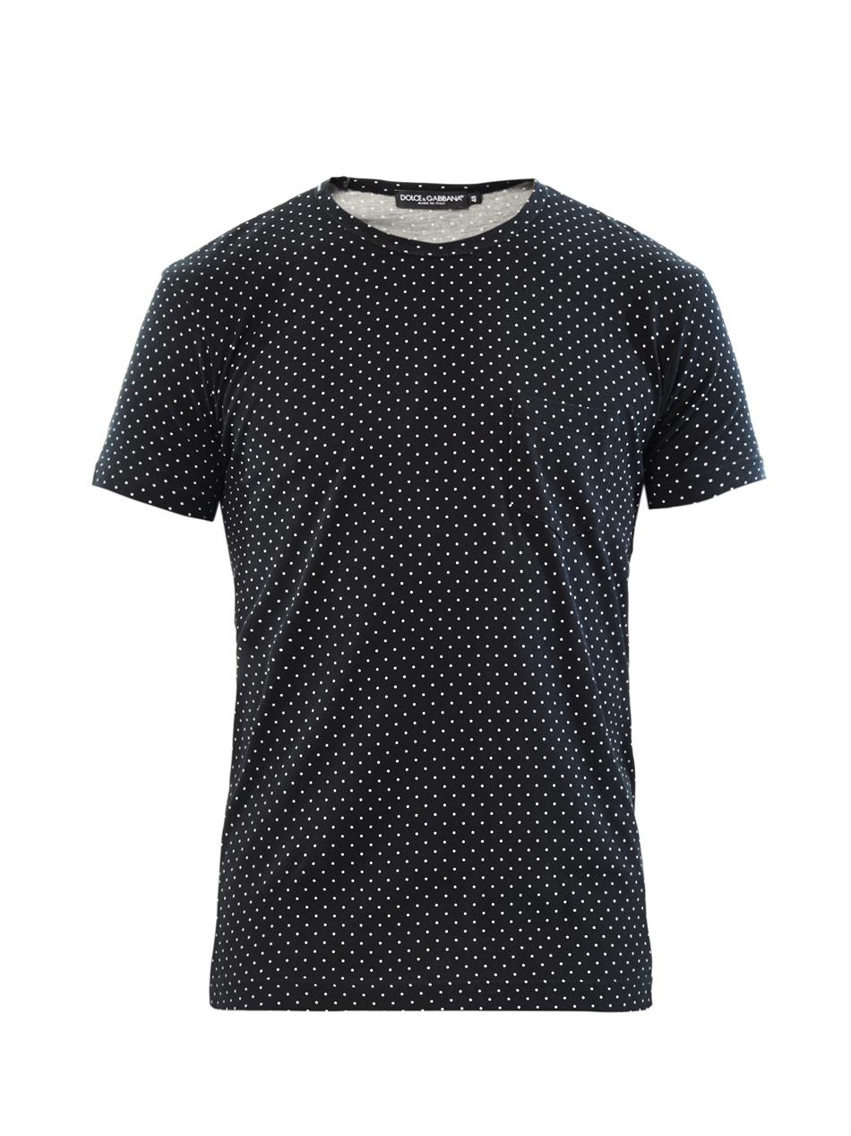 Dolce & Gabbana Polka Dot Print T Shirt, $198  |  Lookastic