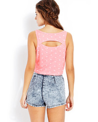 Forever 21 Mod Dots Crop Top