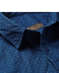 Freemans Sporting Club Pin Dot Cotton Poplin Shirt