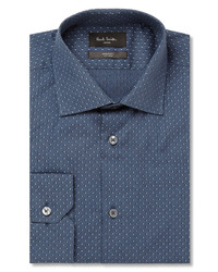 Paul Smith London Blue Polka Dot Cotton Shirt