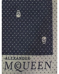 Alexander McQueen Mini Skull Print Pocket Square