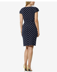 Lauren Ralph Lauren Plus Size Polka Dot Print Sheath Dress