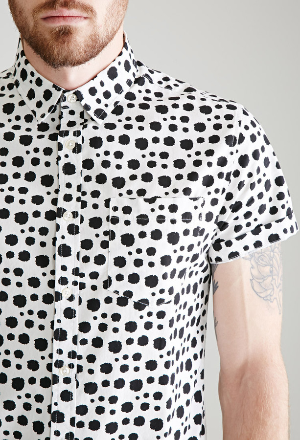 Customizable Mens Dalmatian Polka Dot Blouse With Spotted Animal Print  Perfect For Summer Casual Wear, Beach Days, And Birthdays From Xianglinn,  $17.53