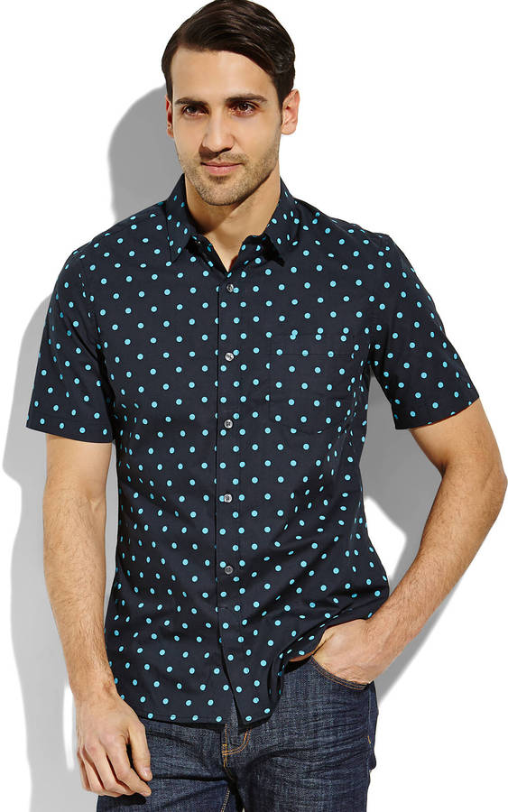 french connection polka dot shirt