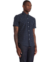 United Stock Dry Goods Large Polka Dot Button Down