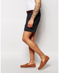 Asos Brand Slim Fit Shorts In Polka Dot