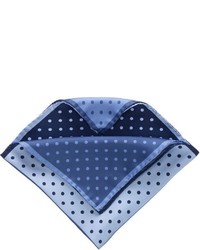 Jos. A. Bank Four Color Dot Solid Pocket Square  Navy