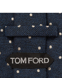 Tom Ford 8cm Polka Dot Silk And Wool Blend Tie