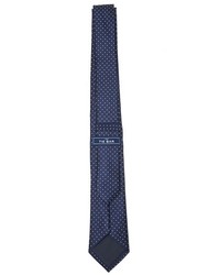 The Tie Bar Dotted Dots Linen Silk Tie