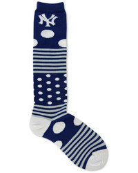 For Bare Feet New York Yankees Dots And Stripes 538 Socks