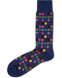 Paul Smith Shoes Accessories Polka Dot Cotton Blend Socks