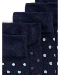 Topman Dot Pattern Socks 5 Pack