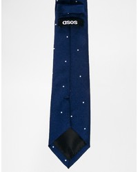 Asos Brand Tie With Polka Dot