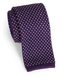 Saks Fifth Avenue Collection Polka Dot Knit Tie