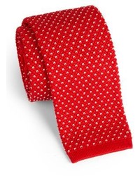 Saks Fifth Avenue Collection Polka Dot Knit Tie