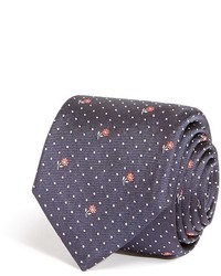 Paul Smith Polka Dot And Floral Skinny Tie