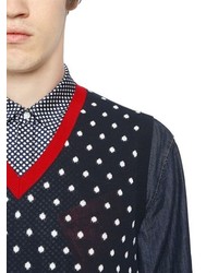 DSQUARED2 Polka Dot Cotton Sweater Vest