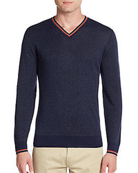 Saks Fifth Avenue Dotted Jacquard Sweater