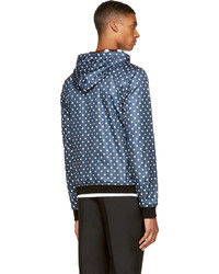 Dolce & Gabbana Navy Polka Dots Reversible Windbreaker